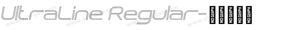 UltraLine Regular字体转换